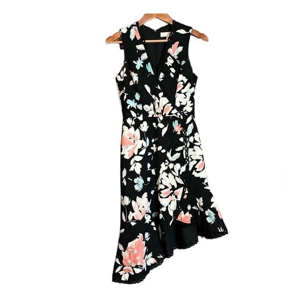 Dress the Population Bijou Floral Plunge Dress - Picture 4 of 13